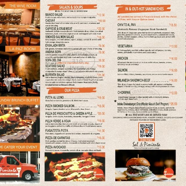 Three - Course Lunch Menu $ 32.99.