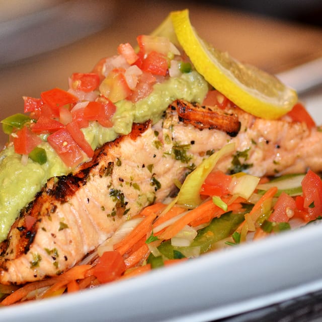 Grilled Atlantic Salmon.